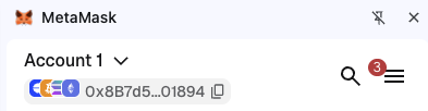 MetaMask account
